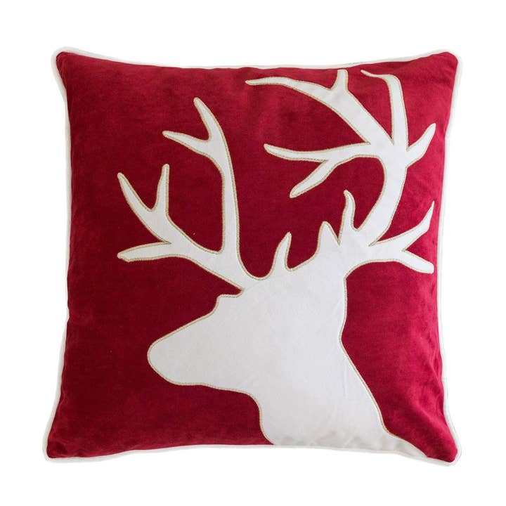 Fluwelen sierkussenhoes met borduurwerk, Merry Christmas Series voor wholesale door HOMEY COZY