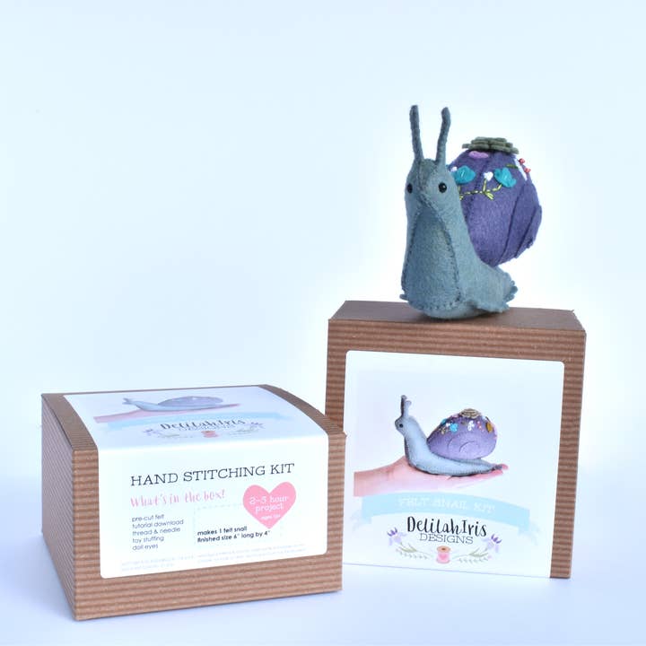 DelilahIris Designs – wholesale Sömnadskit – Gör ditt eget stoppade snigel-DIY-kit4
