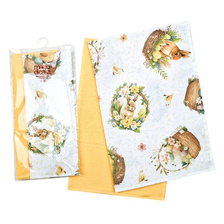 Bis EASTER tea towels cm.50x65 for wholesale by Almatex srl