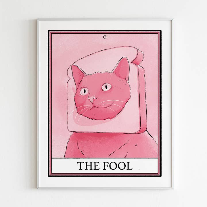 Impression Le Mat du Tarot des Chats pour la vente par BMcCormick ART