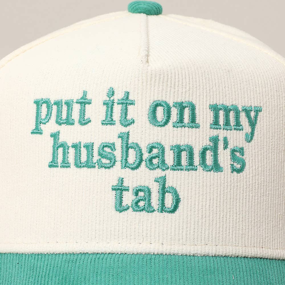 Sensibling Corp. - Wholesale Baseball Cap - Women's - PUT IT ON MY HUSBANDS TAB Embroidered Baseball Cap4