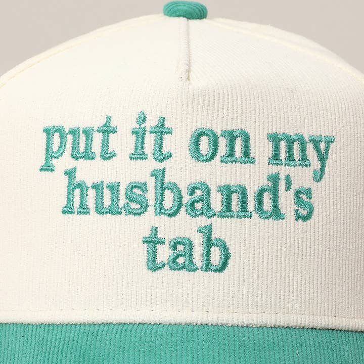 Sensibling Corp. - Wholesale Baseball Cap - Women's - PUT IT ON MY HUSBANDS TAB Embroidered Baseball Cap4