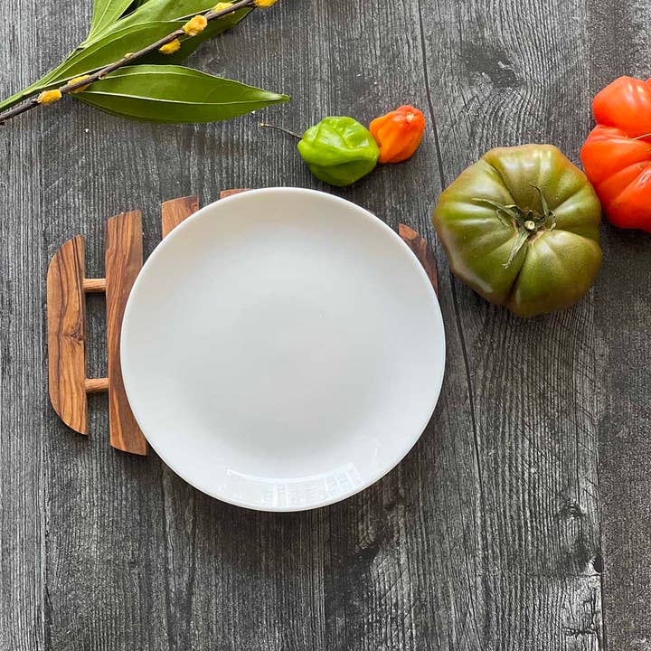 Scents and Feel - Wholesale Trivet - Olive Wood Oval Trivet 9"