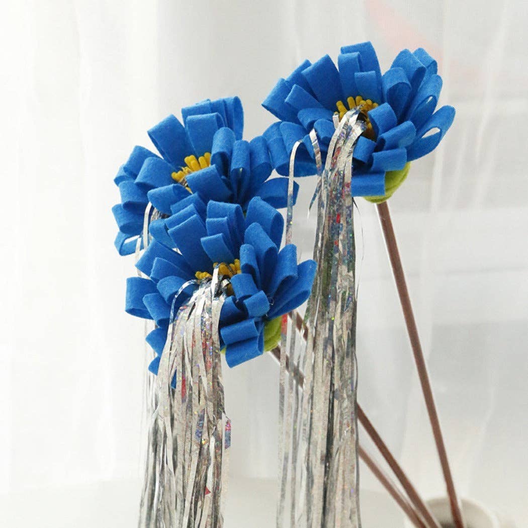 Cheerhunting - Wholesale Pet Toy - Cat - Moo - Floral Cat Teaser Wand with Ribbon & Leaf Streamers5