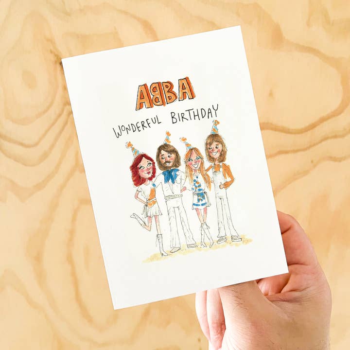 Well Drawn - Wholesale Birthday Card - Abba wonderful birthday