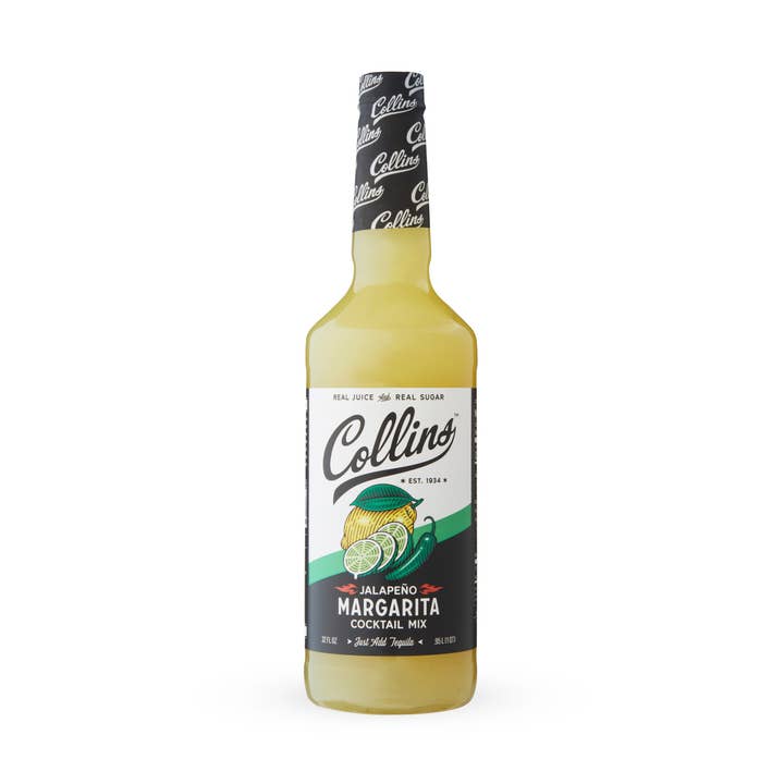 Real Sugar Jalapeno Margarita Cocktail Mix 32 oz for wholesale by Collins