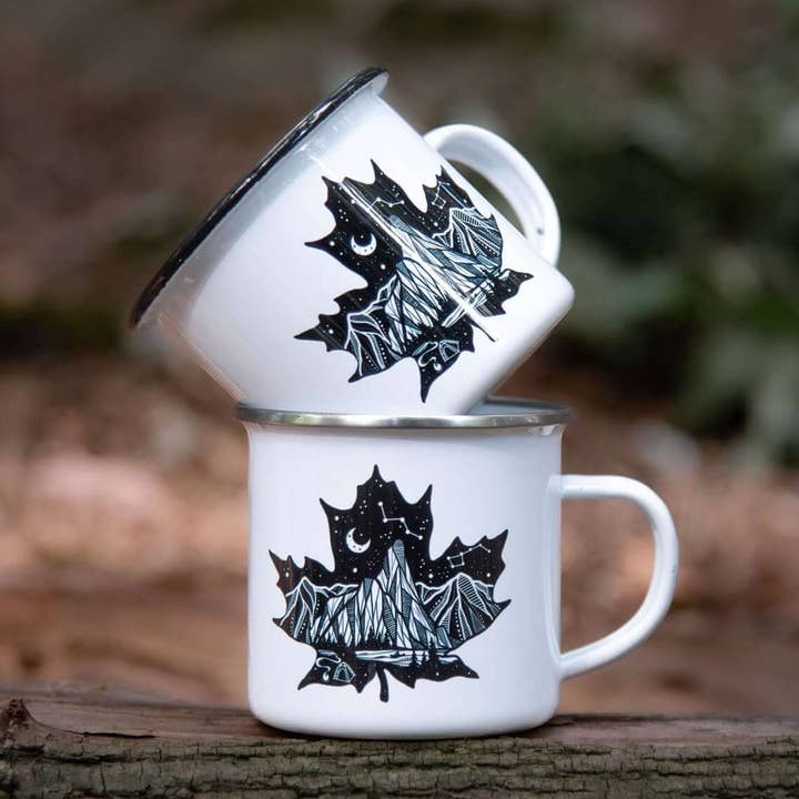Maple Leaf, Camping Mug for wholesale by Mountain Mornings
