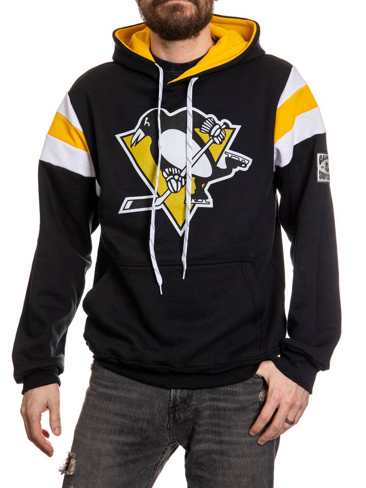 Pittsburgh Penguins Varsity Retro Style Hoodie for wholesale by Calhoun Sportswear