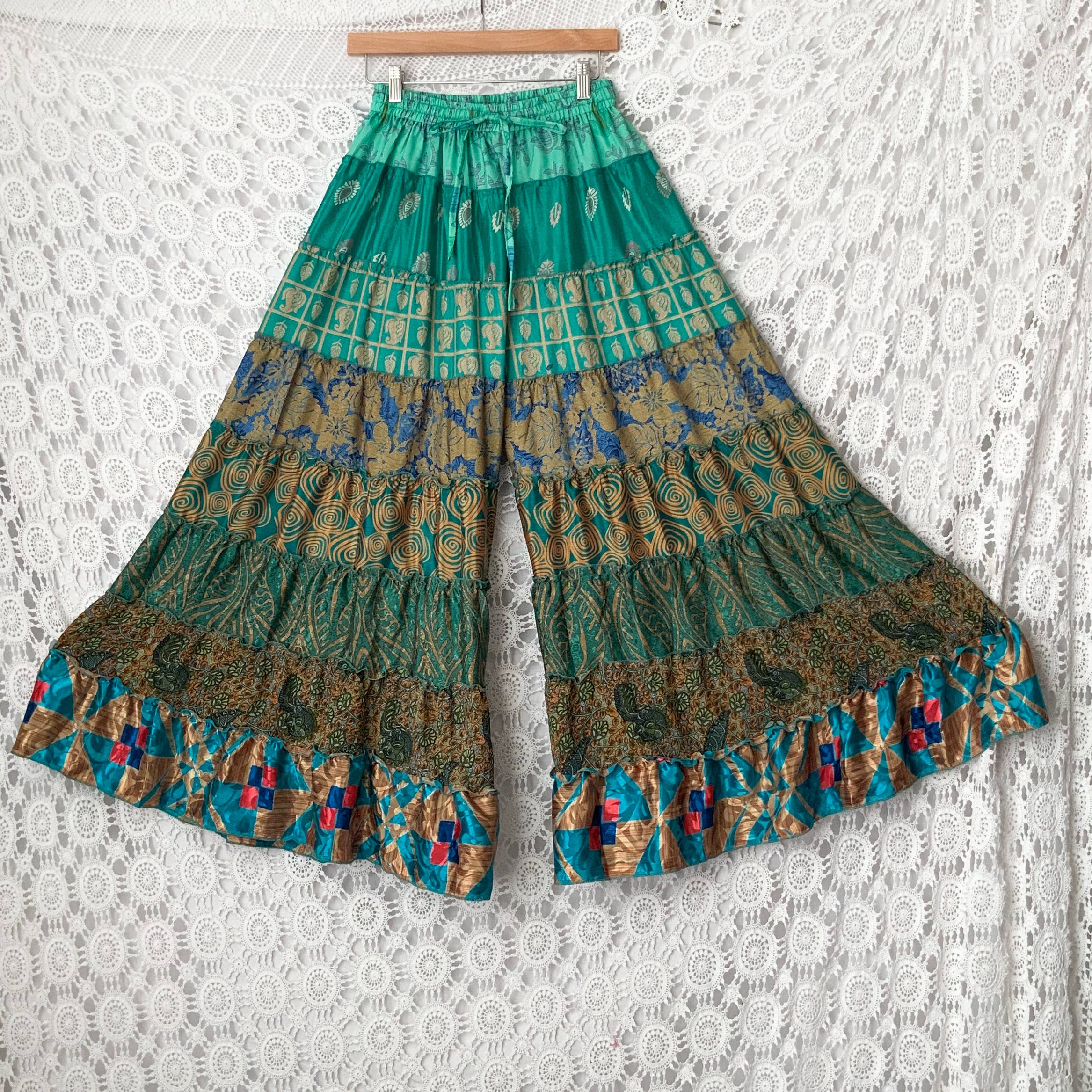 Kaohinani – wholesale Pants – Women's – Recycled Sari Palazzo Pants
5