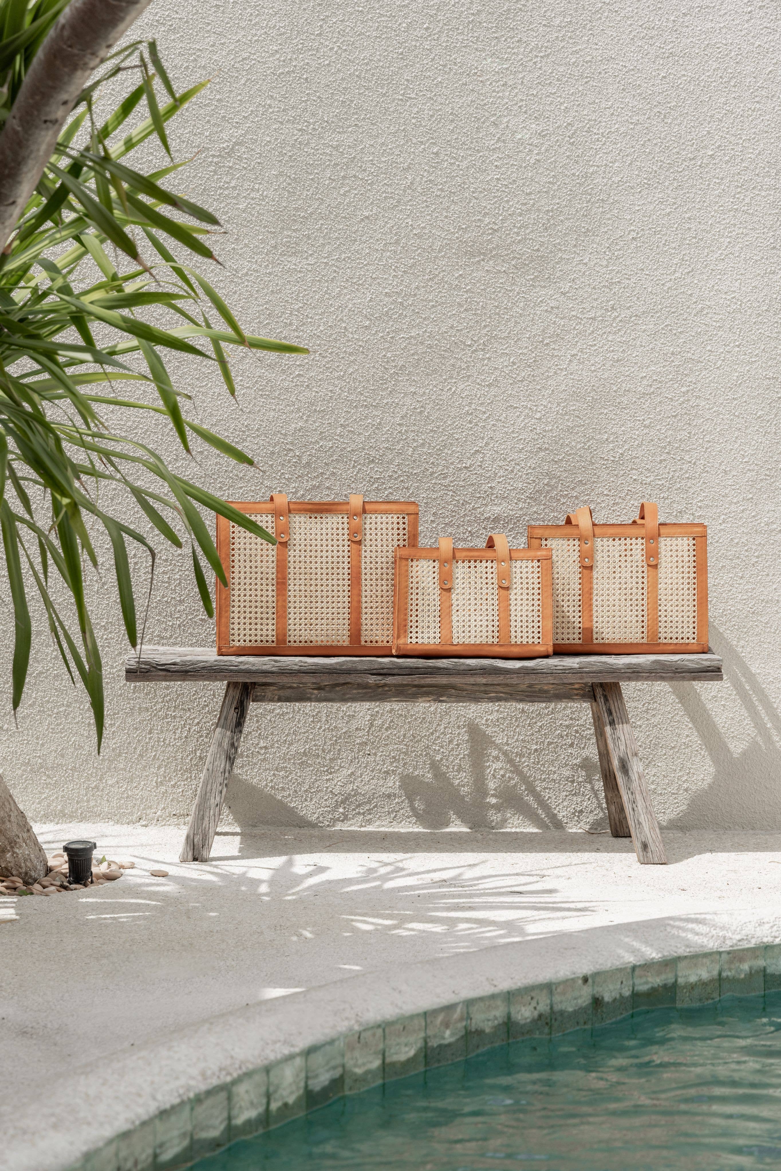 Village Thrive - Wholesale Tote Bag - Women's - Raja Leather and Cane Everyday Bag4