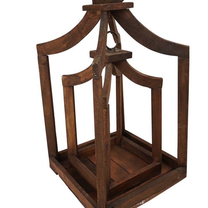 My Amigos Imports - Wholesale Lantern - Canopy Set of 2-Farmhouse Wood Lantern-Home Decor-4 Choices11