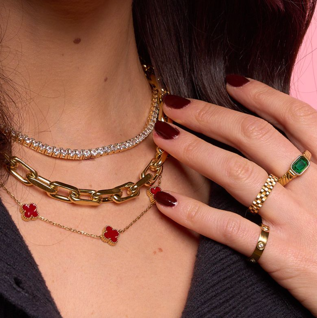 Nikki Smith Designs - Wholesale Pendant/Charm Necklace - Red Mini Flora Necklace2