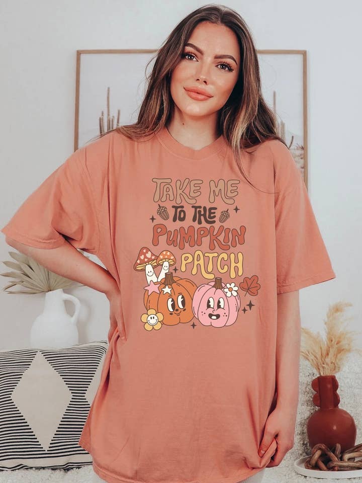 Pumpa Patch Tee för wholesale av Shop Alloe | Print & Media Co.