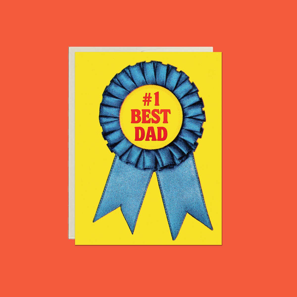 Lucky Goods Paper - Wholesale Father's Day Card - #1 Dad Ribbon Card – Foil Father’s Day Greeting3