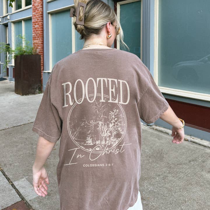 Latte Rooted Tee for wholesale on Faire2