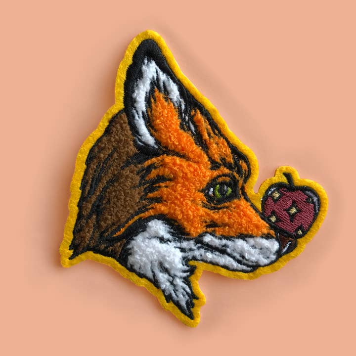 4" Chenille Patch - Mr Fox for wholesale by Kaitlin Ziesmer
