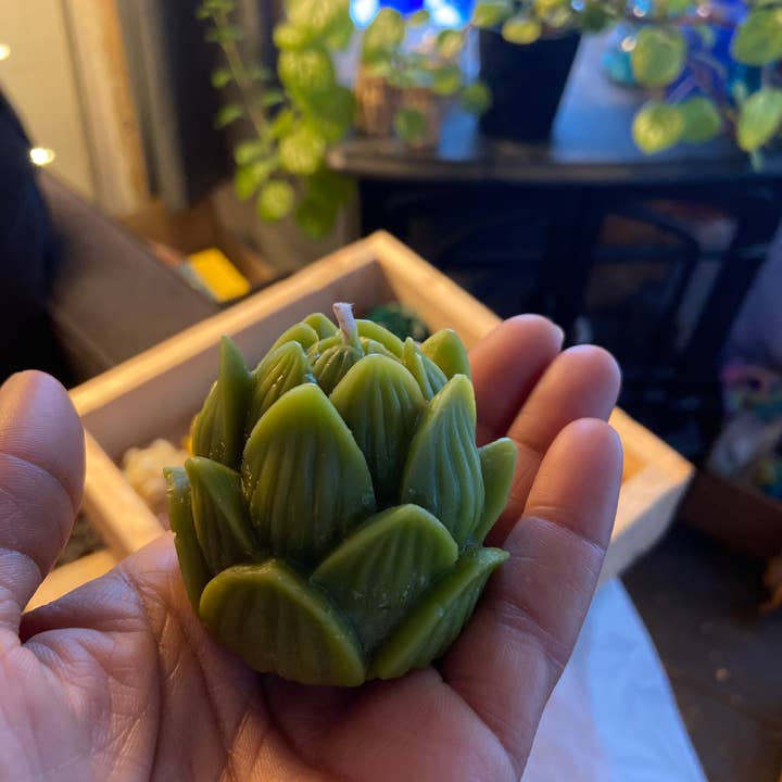 Live Light Beeswax Candles - Wholesale Grappige kaars - Lotus meditatie kaarsen geschenkset3