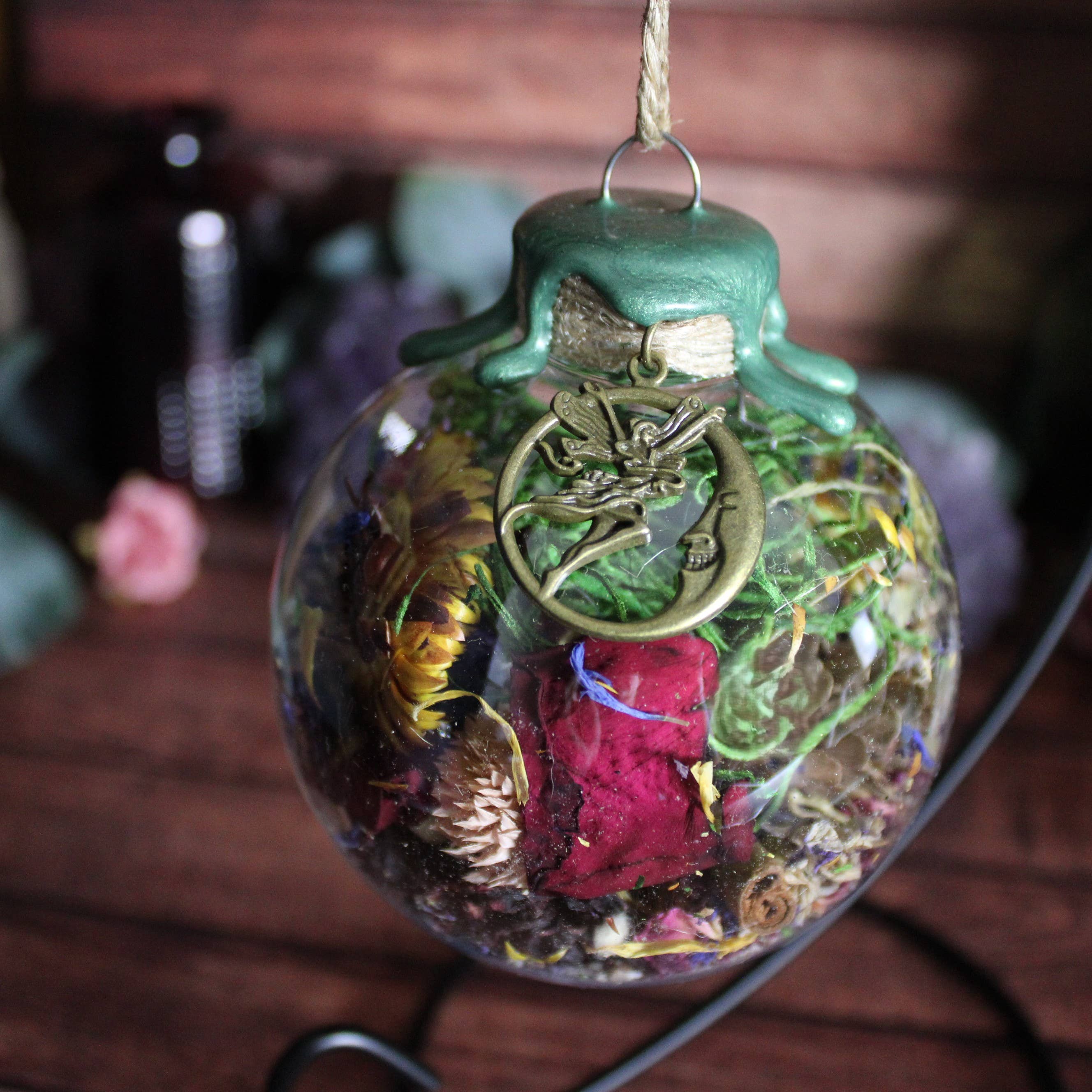 Moondust and Raven - Wholesale Amulet - Moon Fairy Witch Ball, Witchy Decor, Altar Decor, Fairycore3