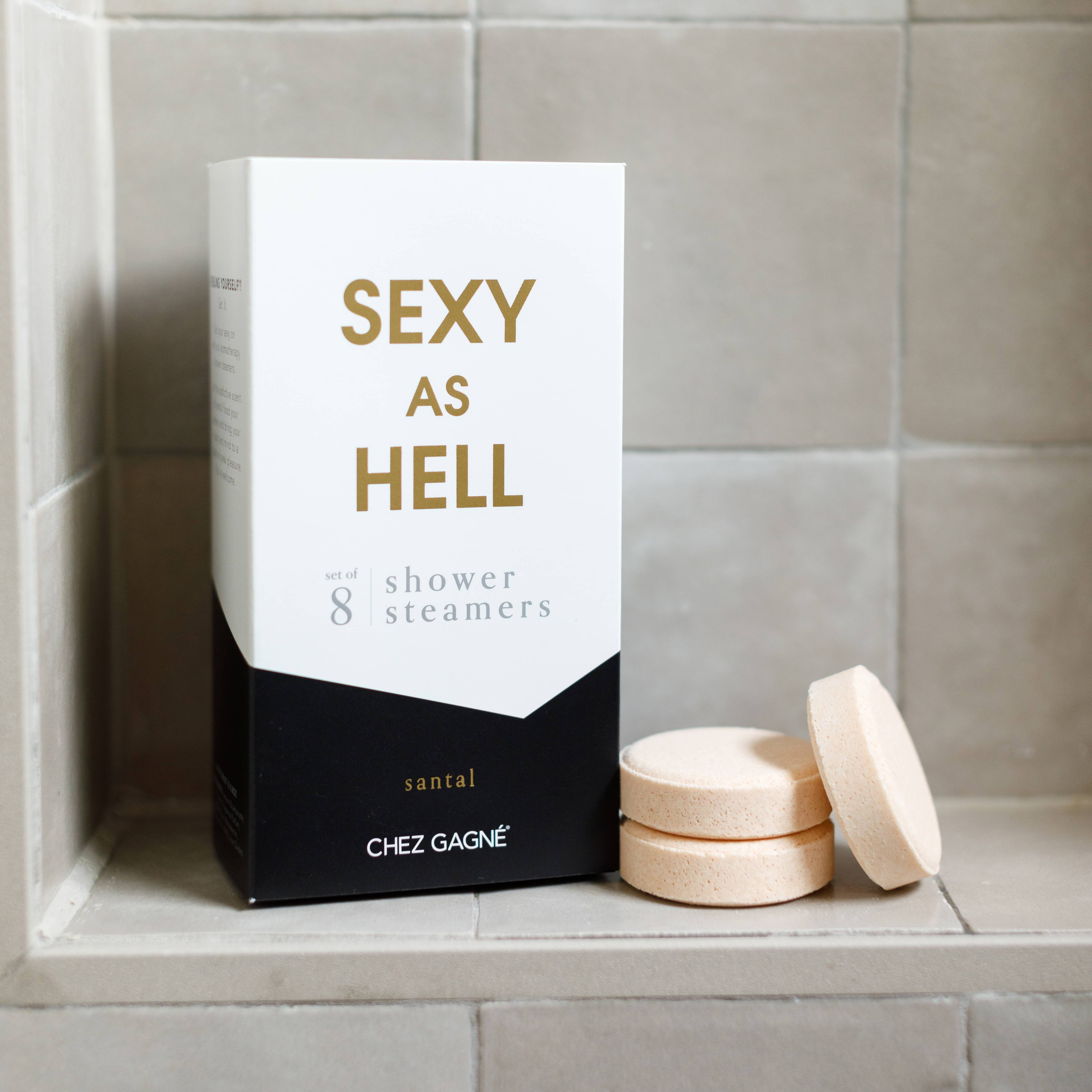 Chez Gagné - Wholesale Shower steamer/bomb - Sexy As Hell Shower Steamers - Valentine's Gift - Set of 810