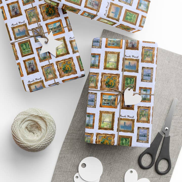 Claude Monet Wrapping Paper for wholesale by Opal and June