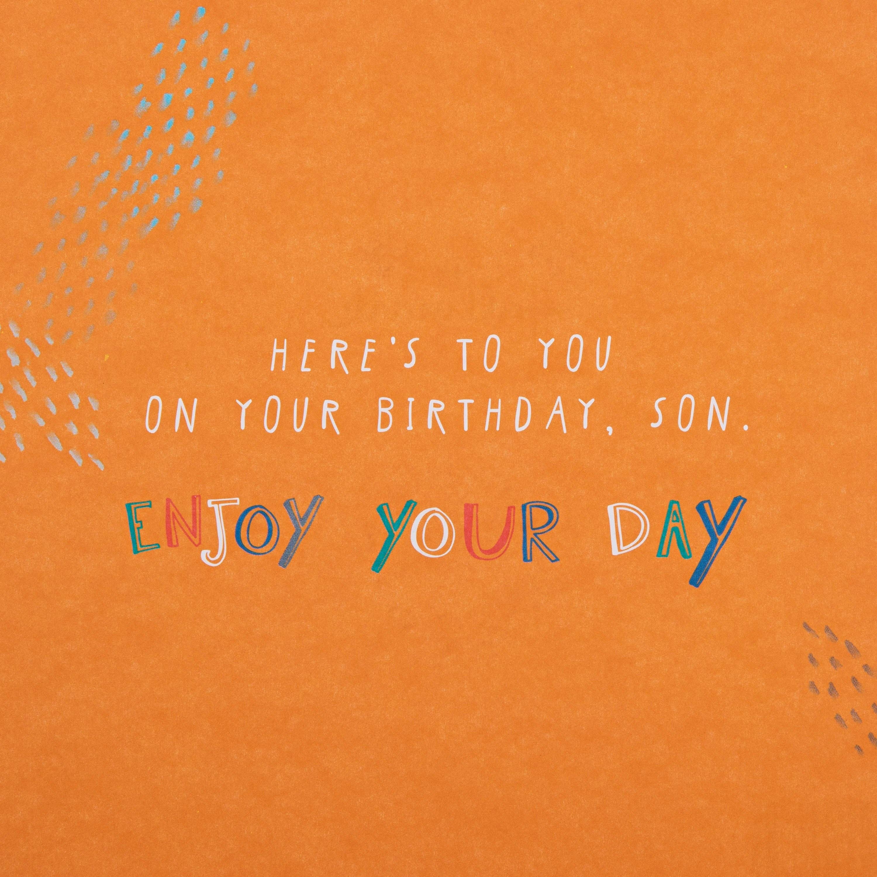 Hallmark – wholesale Birthday card – Birthday Card for Son - Blue Beer Bottle Design2