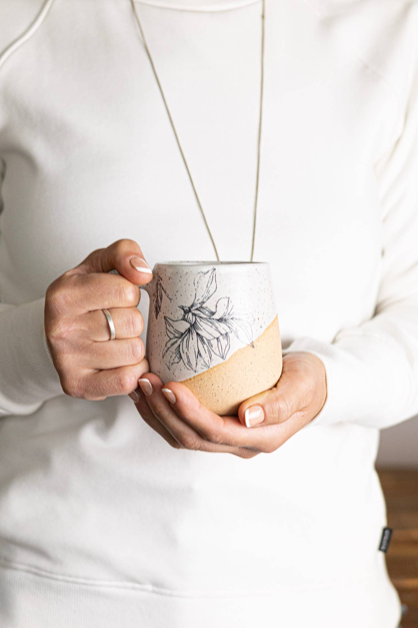 Hands On Ceramics - Wholesale Coffee Mug -  Handmade Ceramic Flower Mug - Coffee Mug6