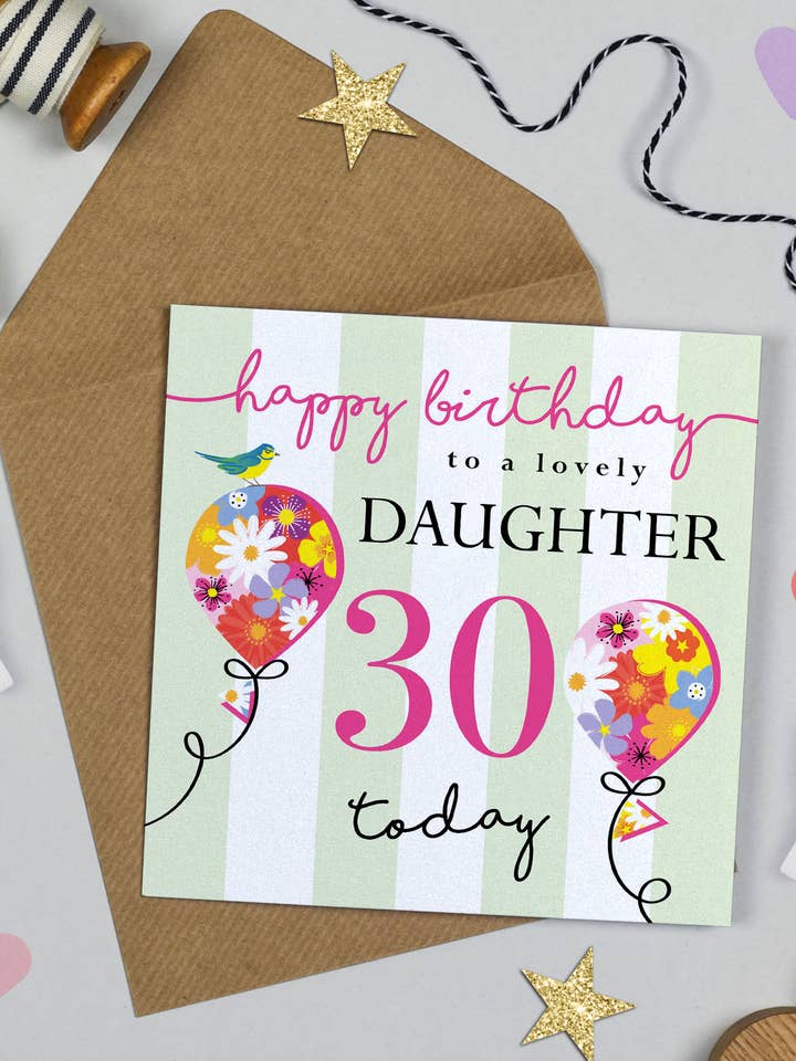 Blooming Balloon Daughter 30 for wholesale by Michelle Fiedler Design