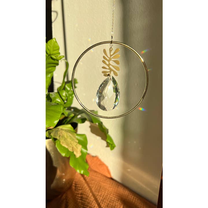 Ombra & Luce - Wholesale Suncatcher - Geo Leaf Suncatcher2