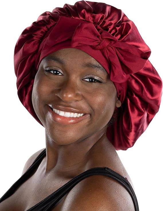 Funky Junque - Wholesale Sleep Cap / Bonnet - Women's - Reversible Satin Silk Bonnet for Sleeping Double Layered5
