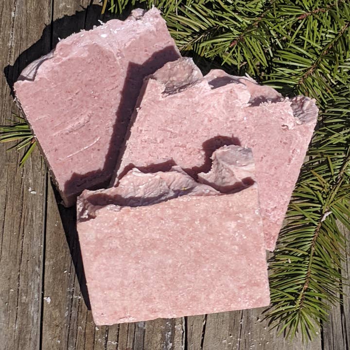 Red Rocks Natural soap bar, Salt bar, exfoliating, Spa for wholesale by Purple Fence Farm LLC