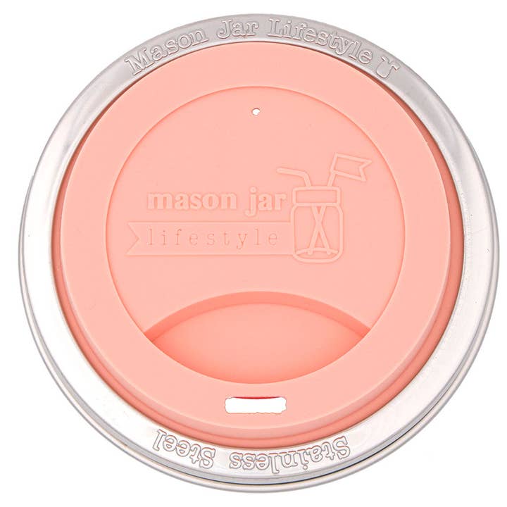 Mason Jar Lifestyle - Vente Couvercle de boisson - Couvercle en silicone avec bande en acier inoxydable pour bocaux27