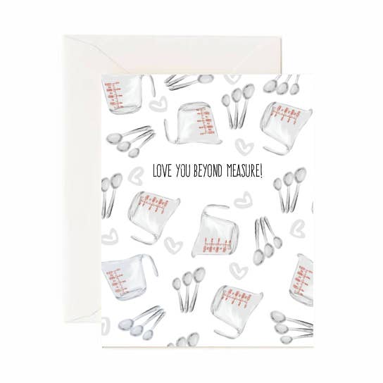 Love You Beyond Measure - Cartão comemorativo por atacado de Jaybee Design
