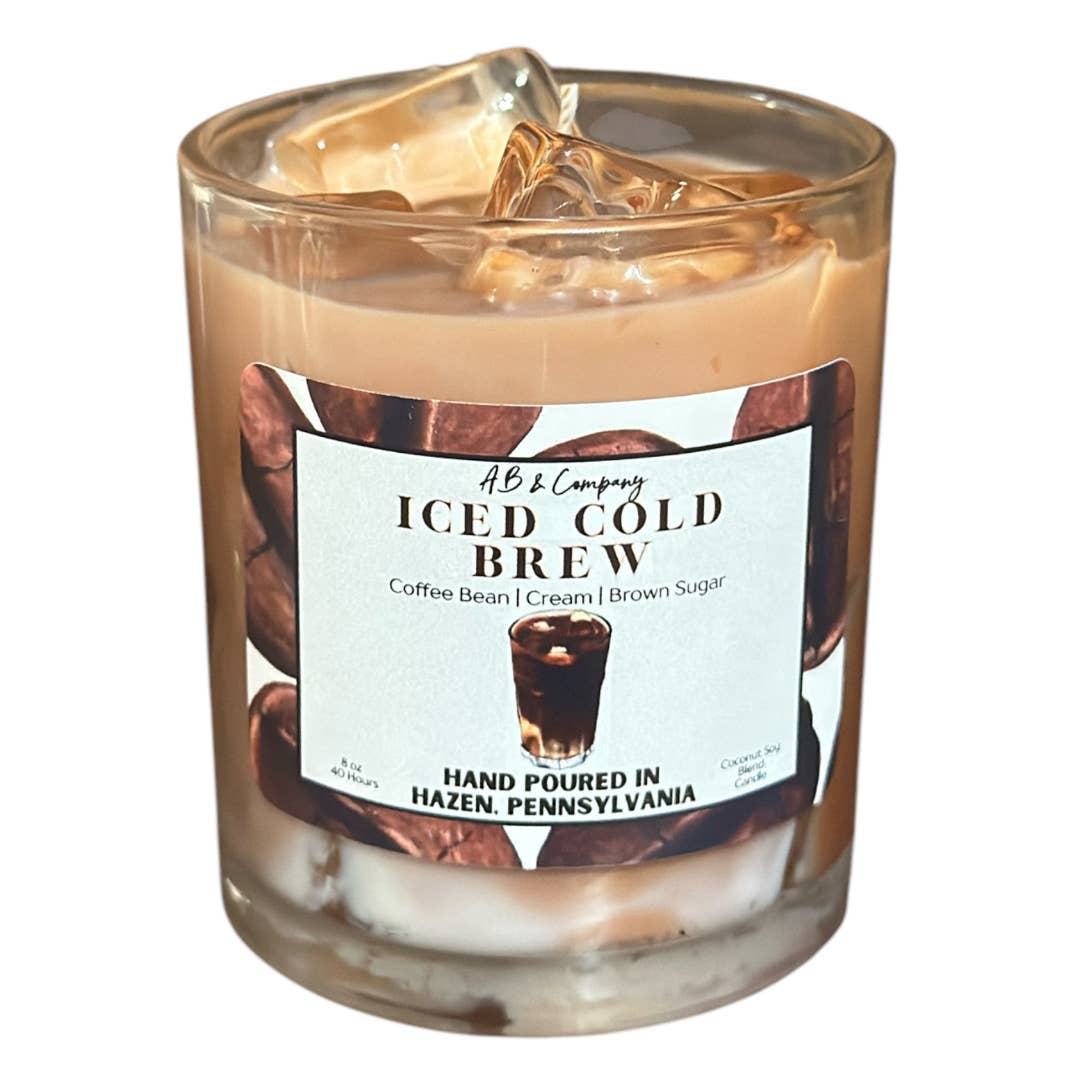 AB And Company - Wholesale Jar/Filled Candle - Iced Cold Brew Coconut Soy Candle1