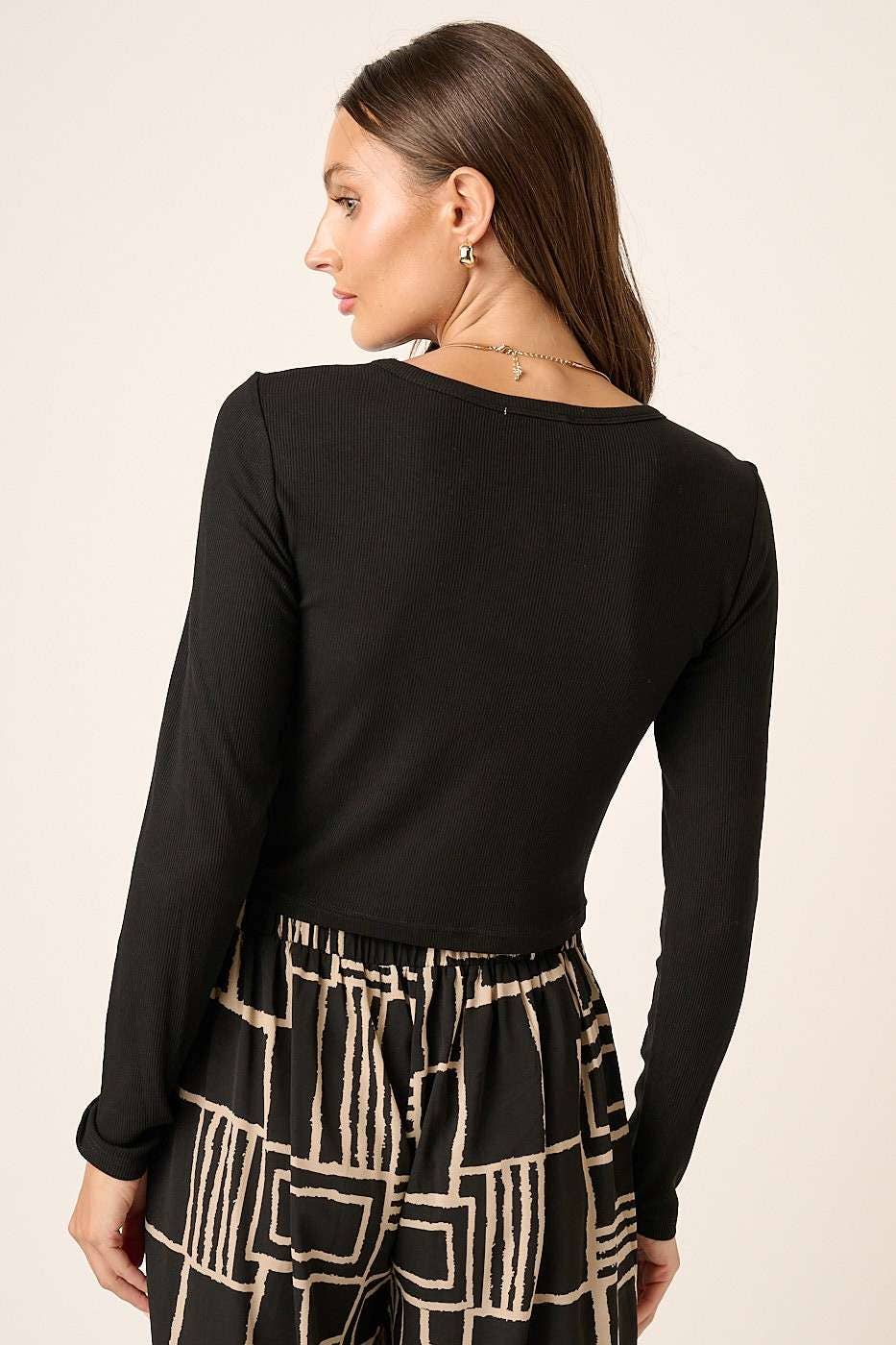 mittoshop - Wholesale Knit Top - Women's - BASIC CROP LONG SLEEVE KNIT TOP16