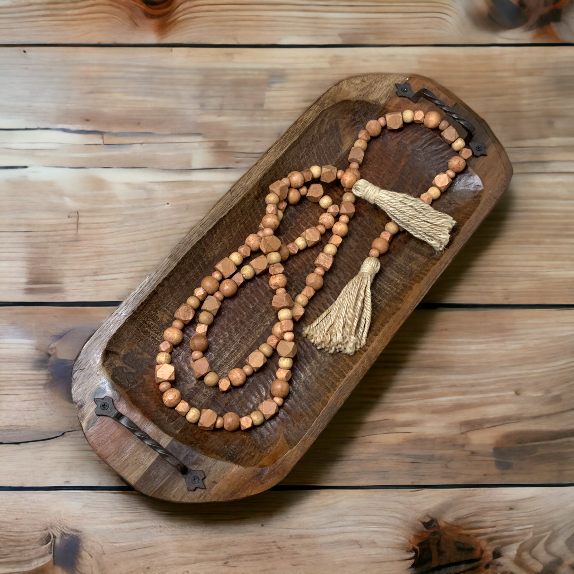 Wilco Home - Wholesale Slingers - 90" WD BOHO Bead Garland voor Kerstmis, herfst en elke dag26