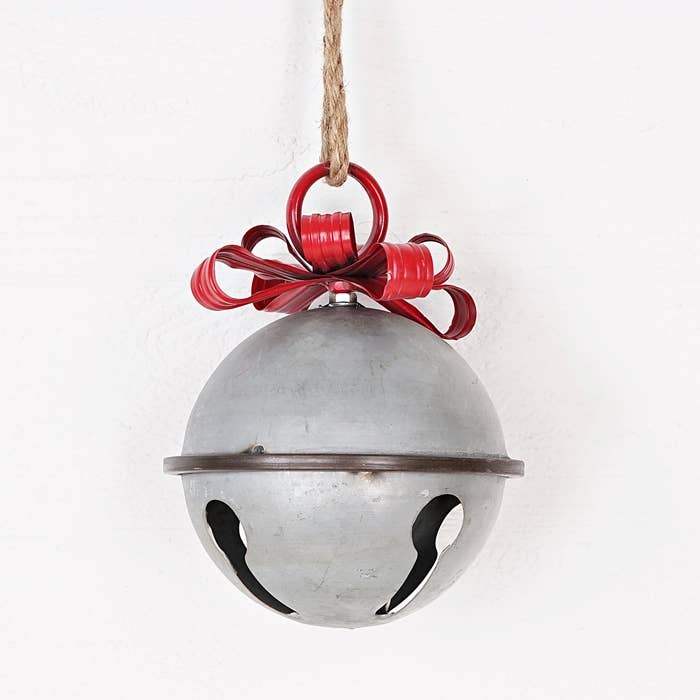 Impressive Enterprises, Inc. - Wholesale Ornament - M10311- Tin Jumbo Bell Ornament with Ribbon Top-1