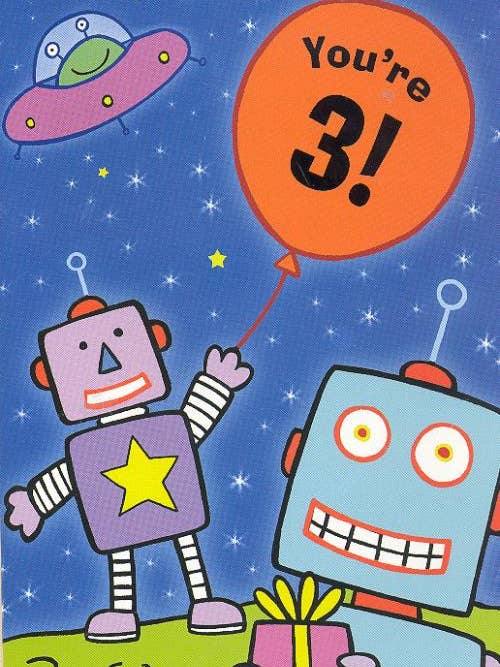 Birthday Age 03 Boy | GRTC | SM | 20415G for wholesale by DICKENS INC.