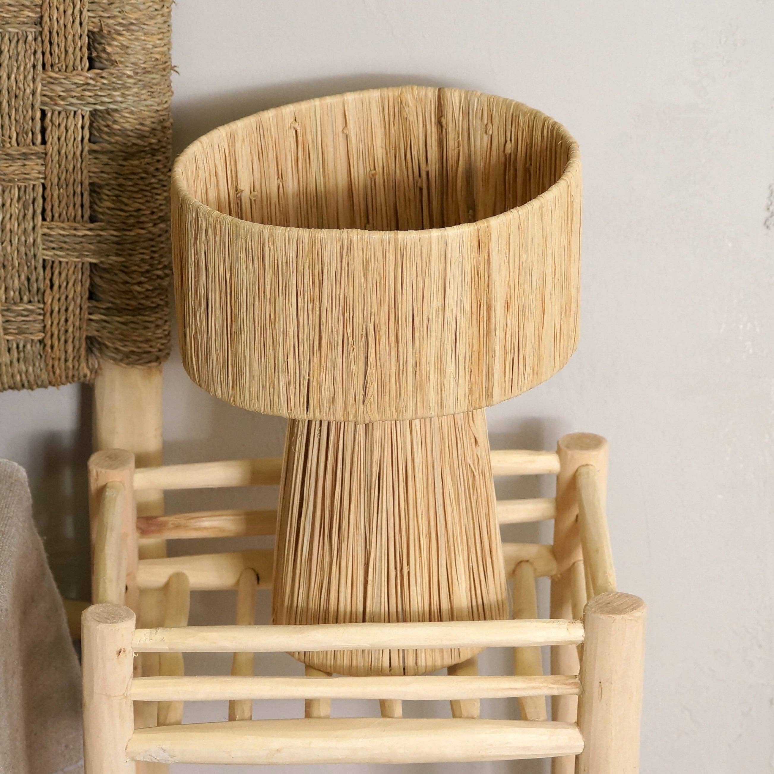 Bohome Living - Vente Lampes d'appoint/de bureau - Lampe à poser en raphia3