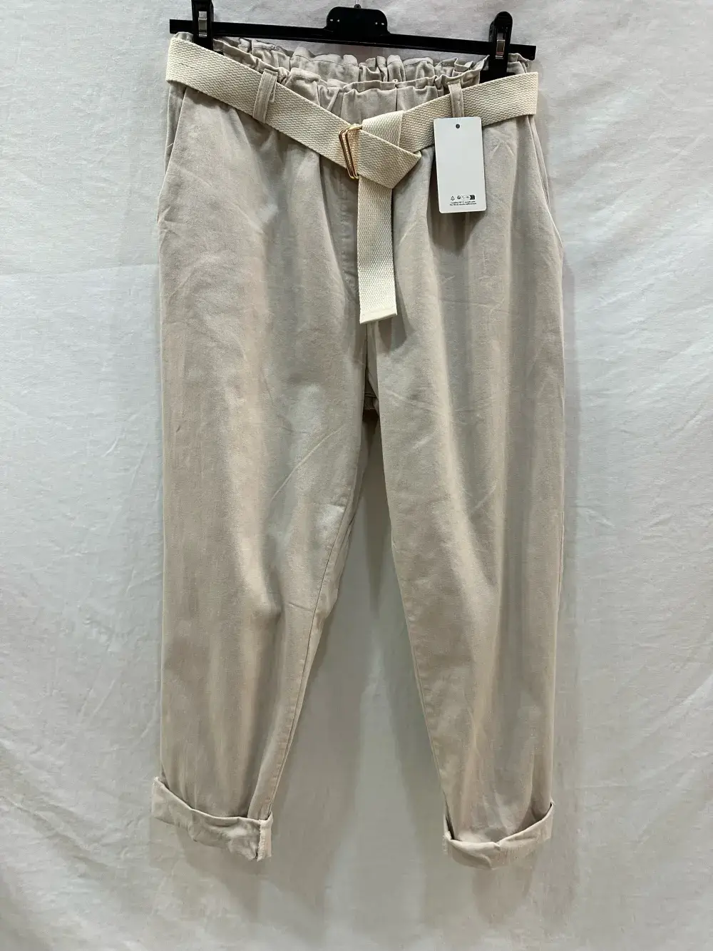 Mimi & Gogo – wholesale Pants – Women's – Carrot pants with belt @25720_PaCarotteCeinture0