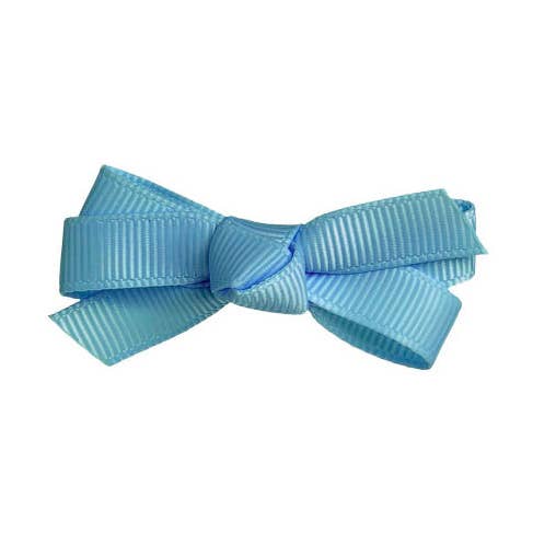Small Bow Clip French Blue for wholesale by Beatrice & Bee