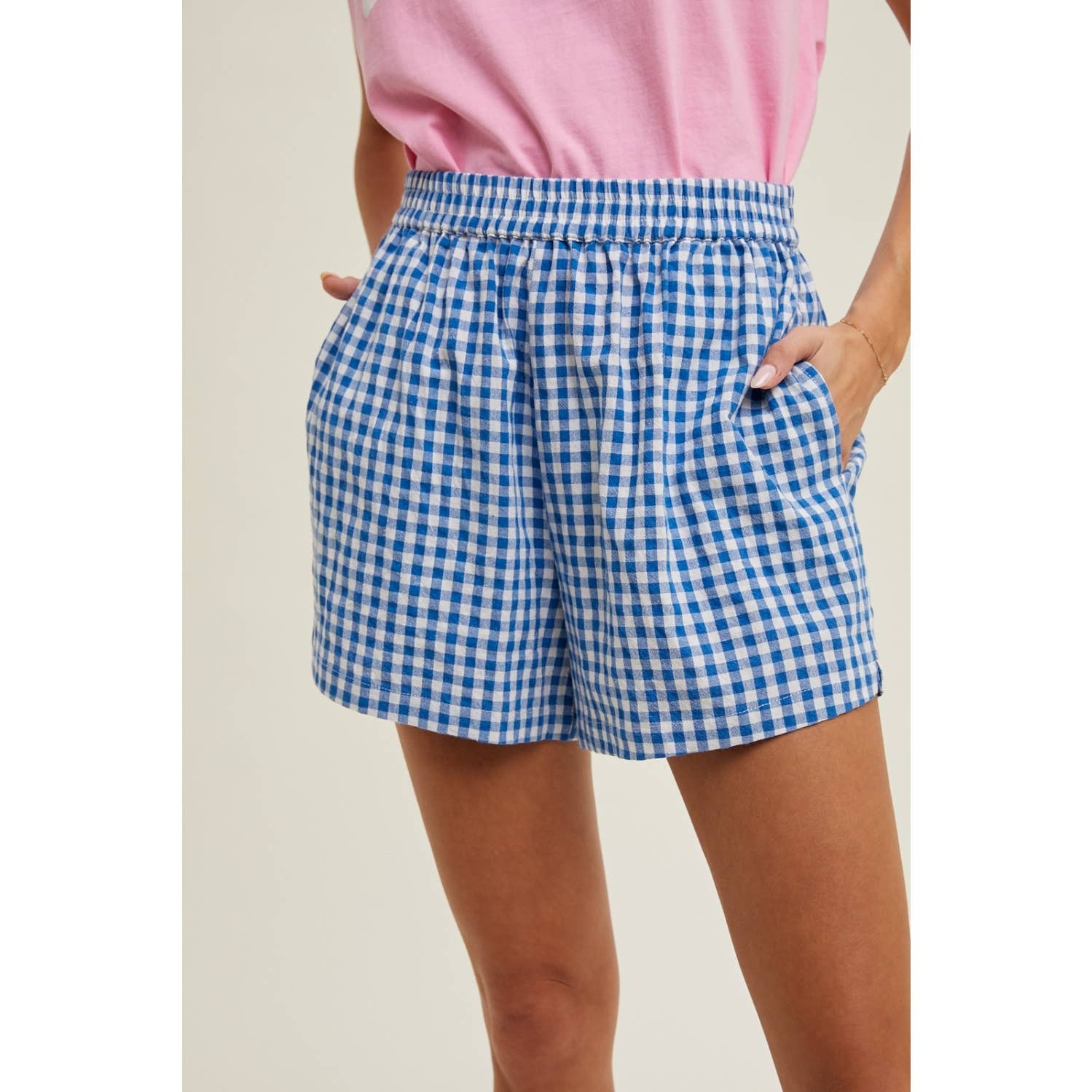 Apolline - Wholesale Shorts - Women's - Gingham Shorts Effortless Style Cozy Comfort9