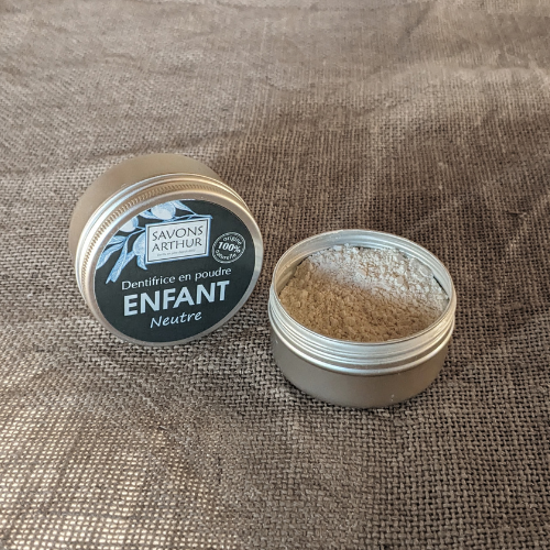 Savons Arthur - Wholesale Toothpaste - Organic Children's Powder Toothpaste (Neutral)1