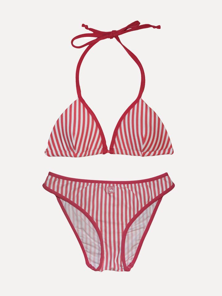 Claudia röd rand bikini för wholesale av Al Agua Patos