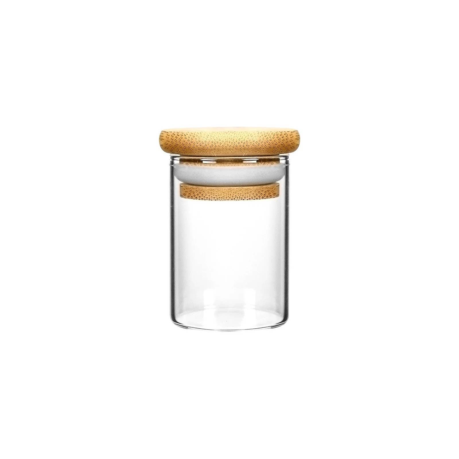 Human Objects® - Wholesale Jar - Glass Jar w/ Bamboo Lid – Eco-Friendly Spice Jar – 20 Qty0