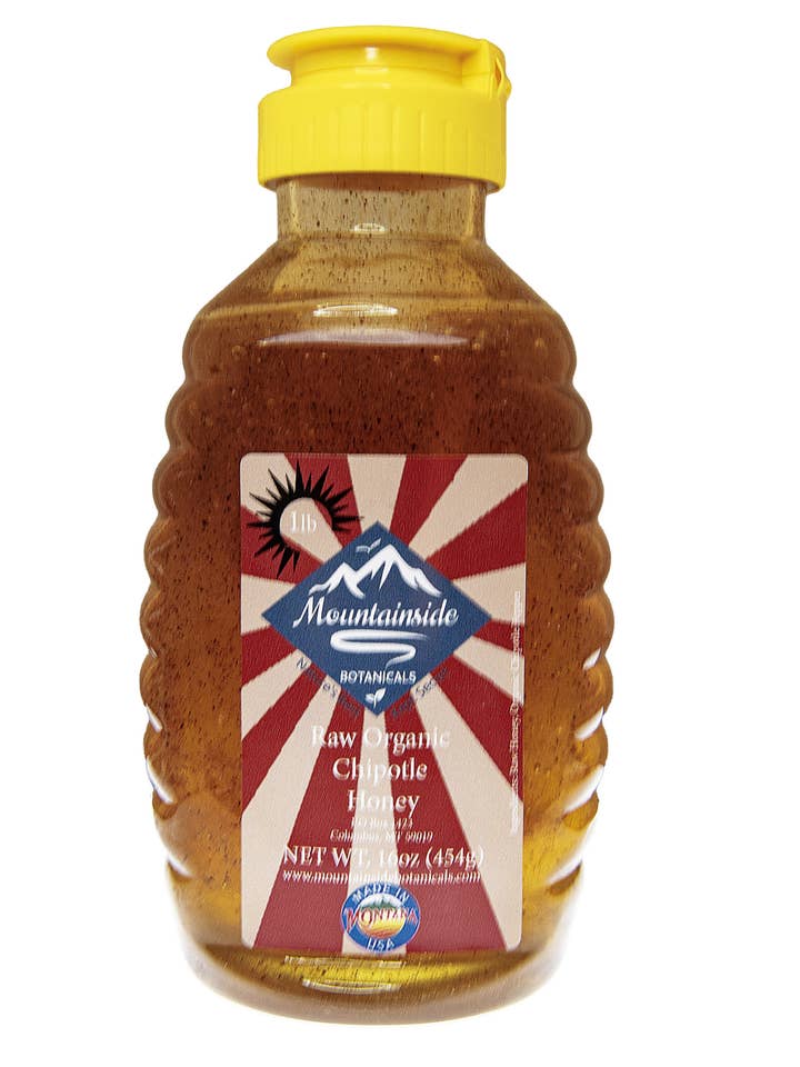 1 lb Raw Organic Chipotle Honey for wholesale by Mountainside Botanicals