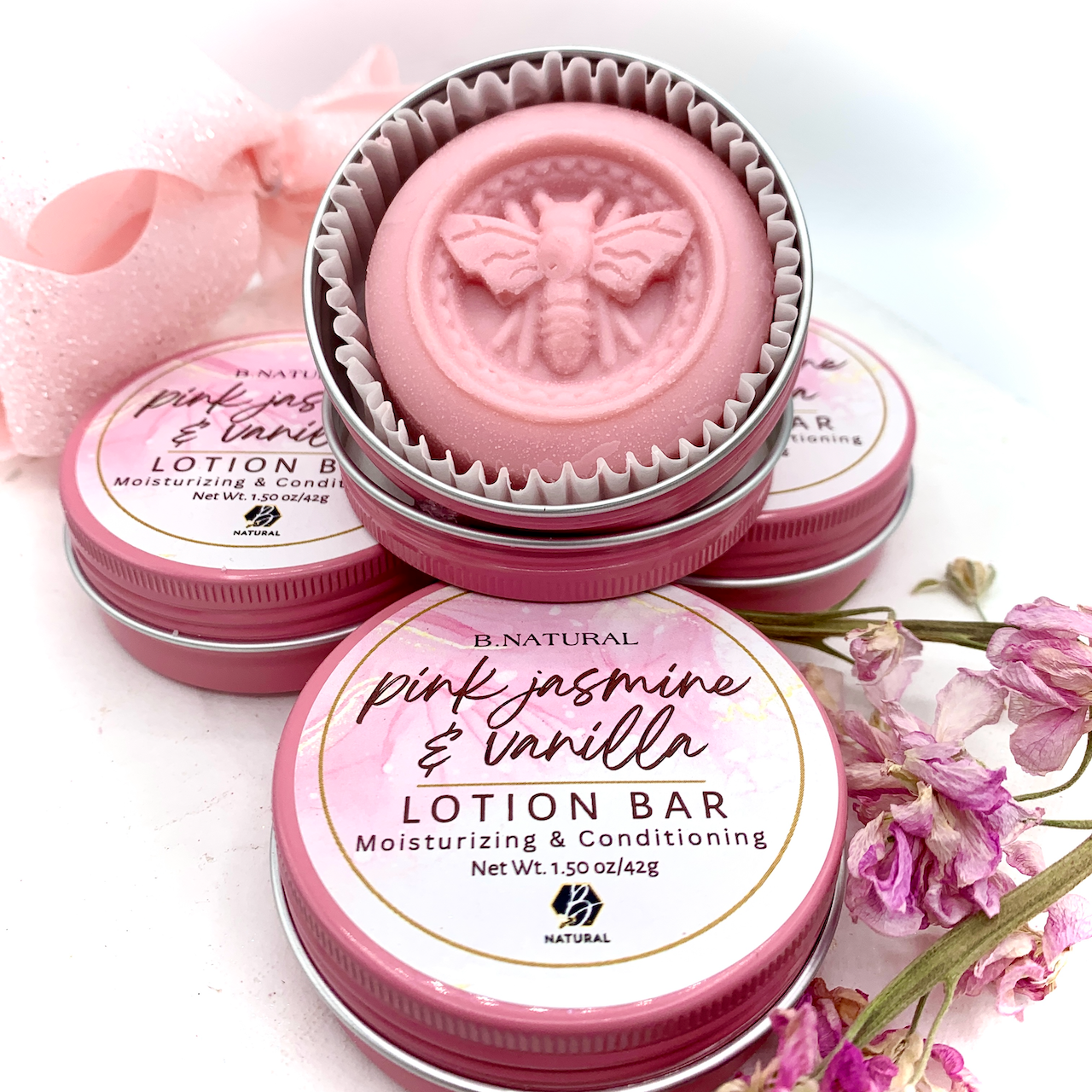 B.NATURAL - Wholesale Bath & Body Set - Pink Jasmine & Vanilla| Gift Set2