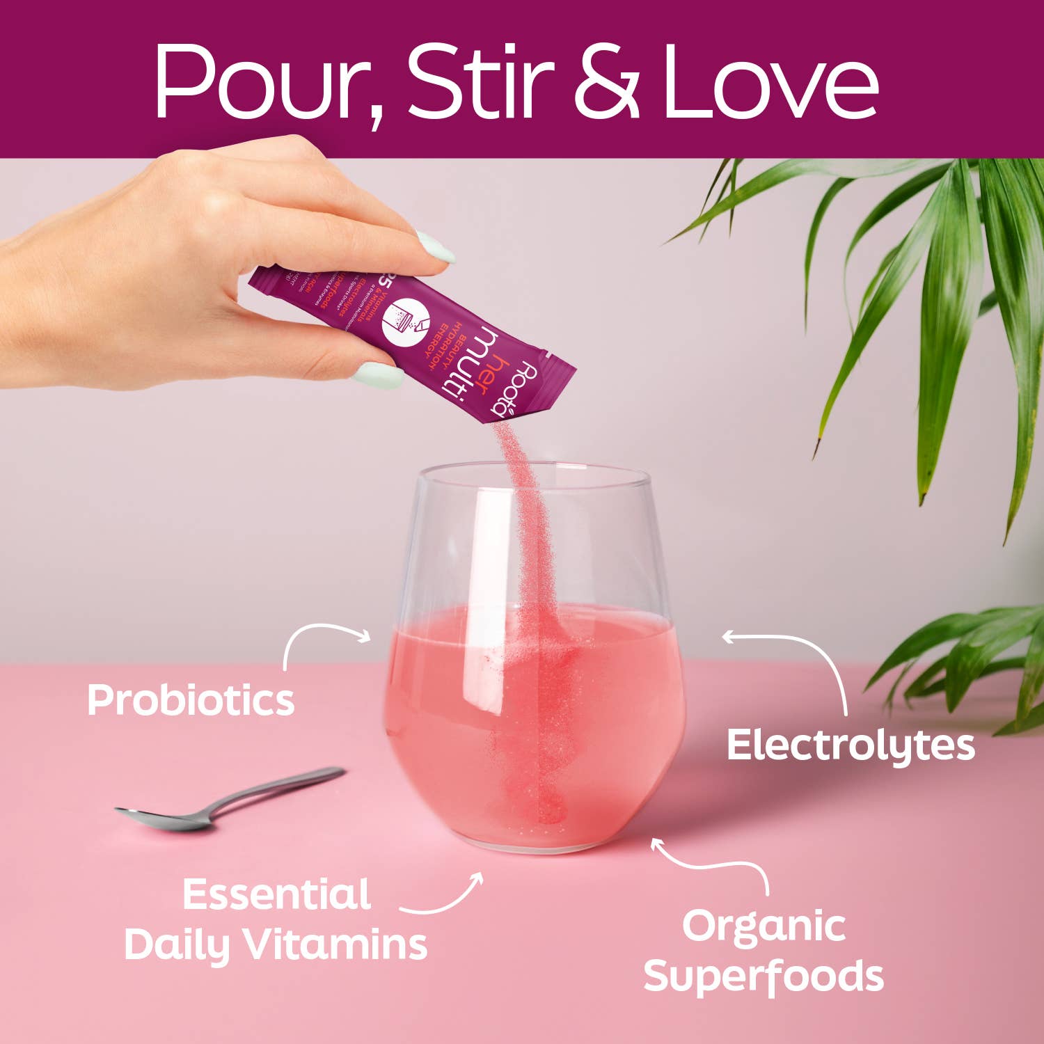 Root'd - Wholesale Powdered Health Drink - Her MULTI + Electrolytes - 6 count6