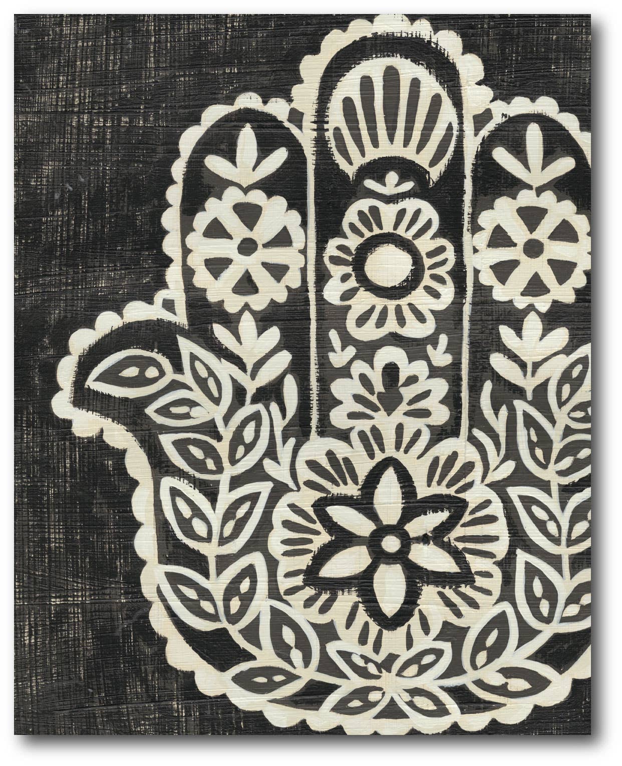 Courtside Market - Wholesale Art Print - Night Hamsa II - Gallery Wrapped Canvas Wall Art0