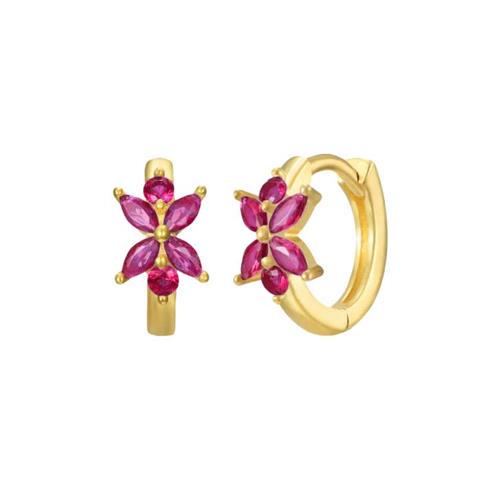 Delfina aros fucsia para venta al por mayor de Rosies