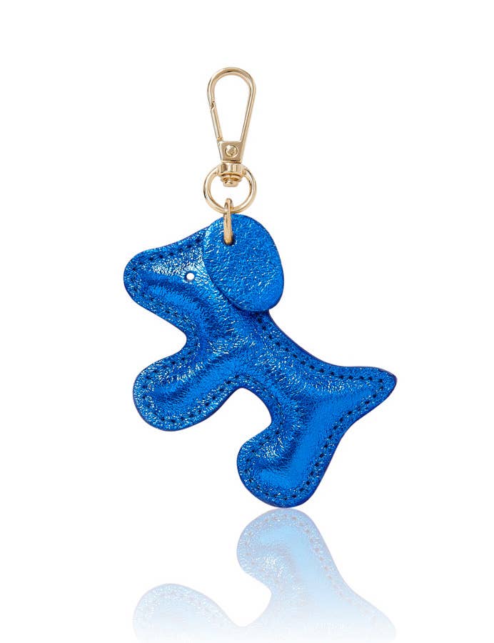 MONTTE DI JINNE - Venta al por mayor Llavero - Mujer - Llavero de bolso con forma de perro de cuero italiano hecho a mano.13